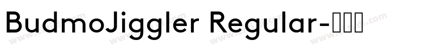 BudmoJiggler Regular字体转换